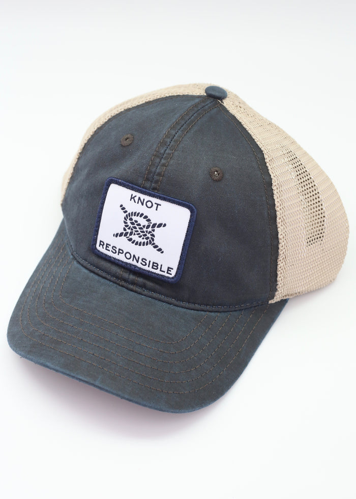 Relaxed Trucker Hat Classic Logo- Washed Navy