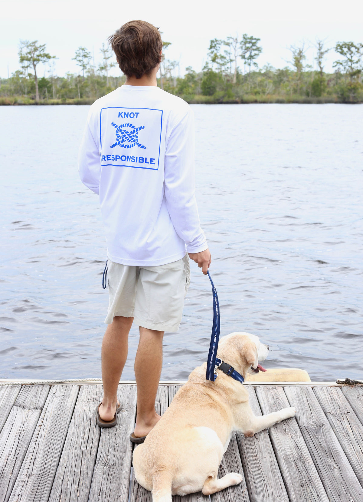 Island Collection Classic Logo Long Sleeve - Blue