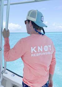 Stacked Logo Performance Long Sleeve - Coral