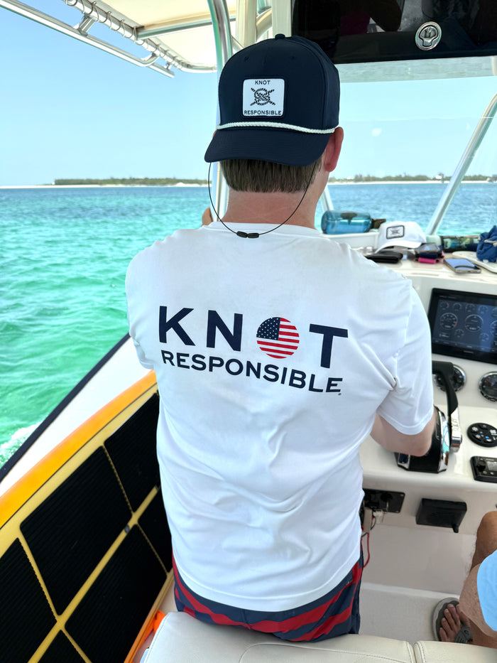 Stacked Performance Short Sleeve - White USA