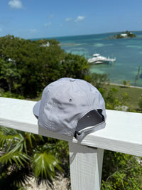 Performance Hat Stacked Logo- Gray