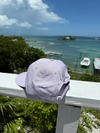 Performance Hat Stacked Logo- Lavender