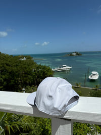 Performance Rope Hat Stacked Logo - White