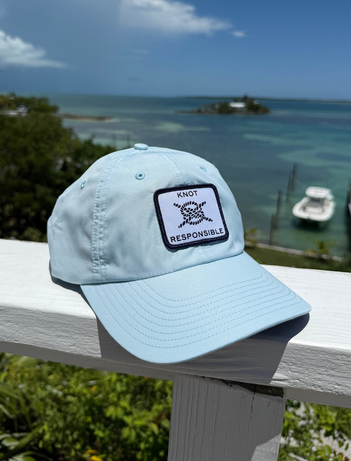 Performance Hat Classic Logo- Light Aqua