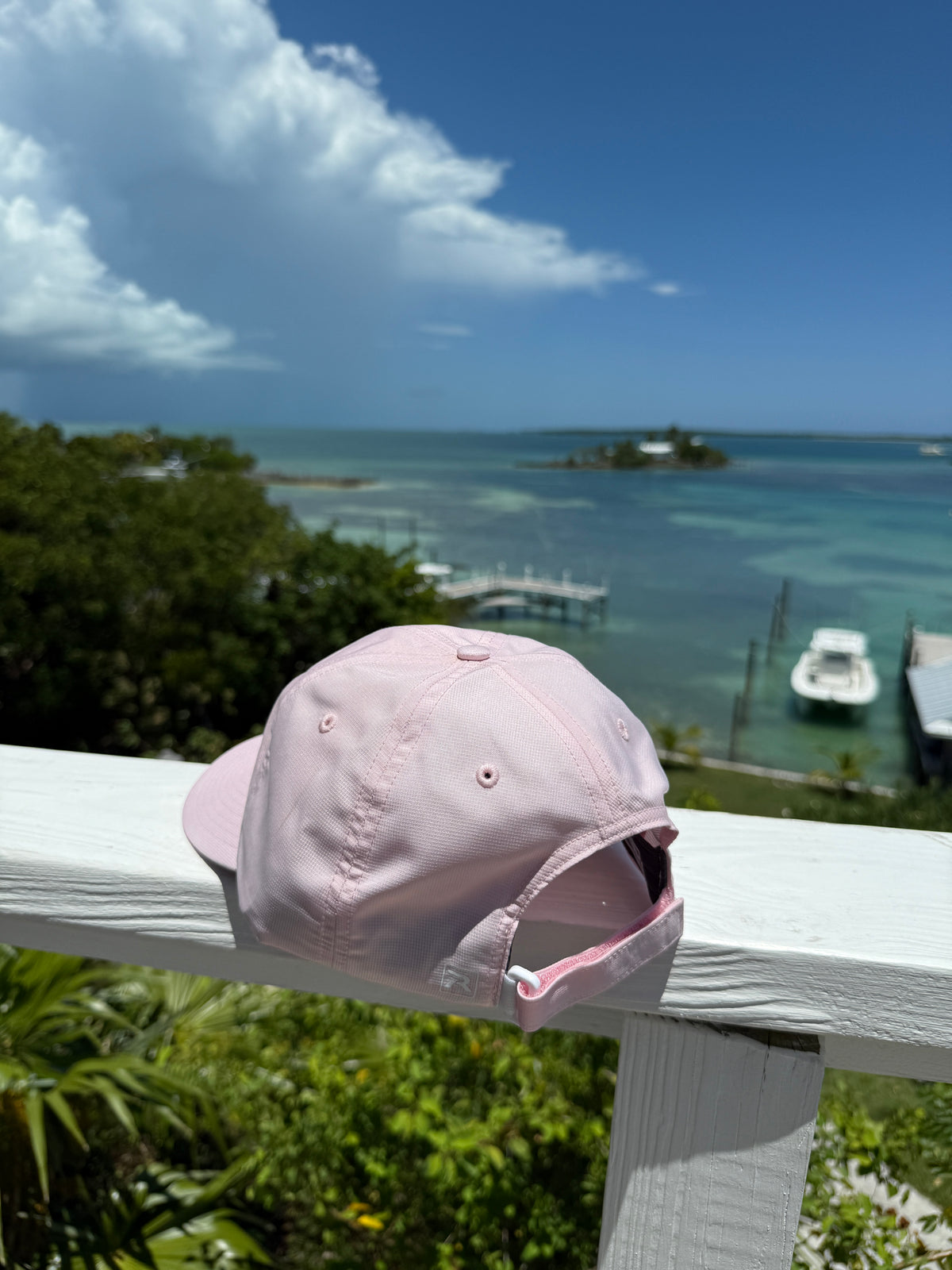 Performance Hat Classic Logo- Light Pink
