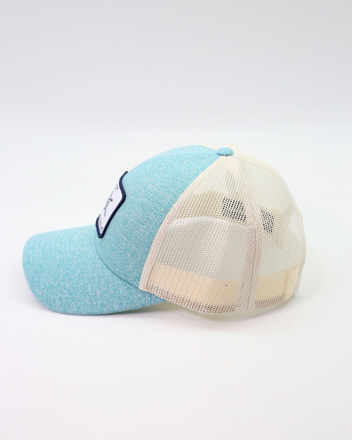 Low Pro Trucker Hat Classic Logo- Heather Teal