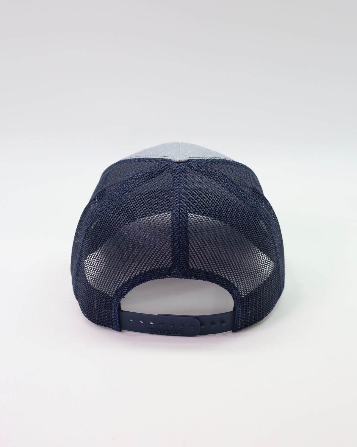 Original Trucker Hat Stacked Logo- Gray/Navy