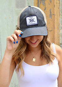 Relaxed Trucker Hat Classic Logo- Washed Navy