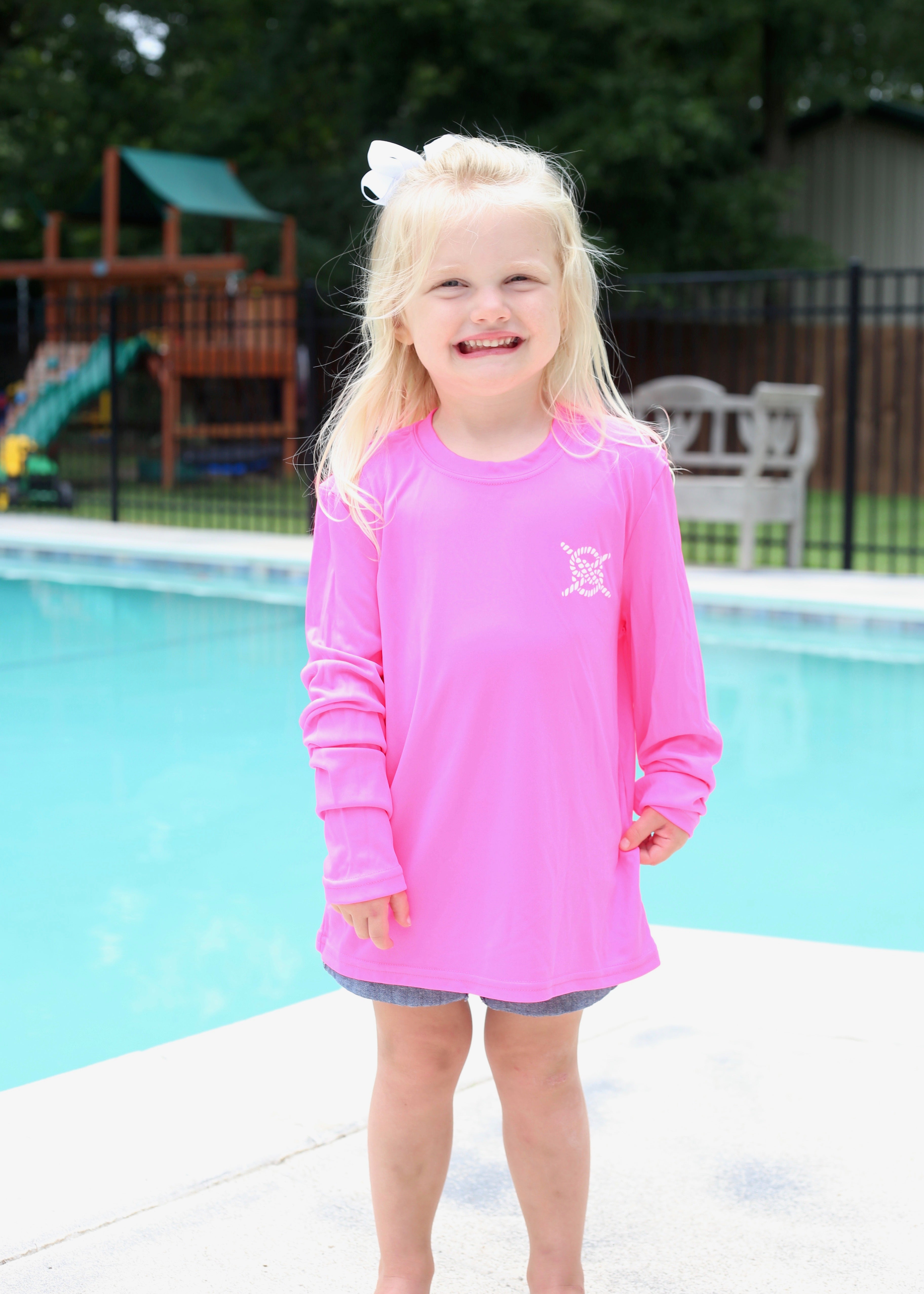 Classic Performance Long Sleeve Kids - Hot Pink – Knot Responsible