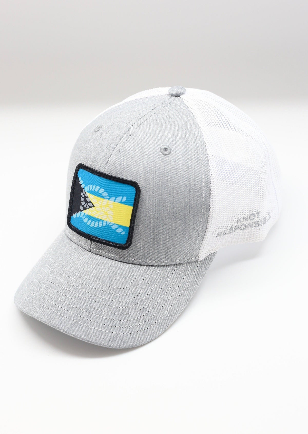 Extra Large Abaco Strong Trucker Hat- Grey/White