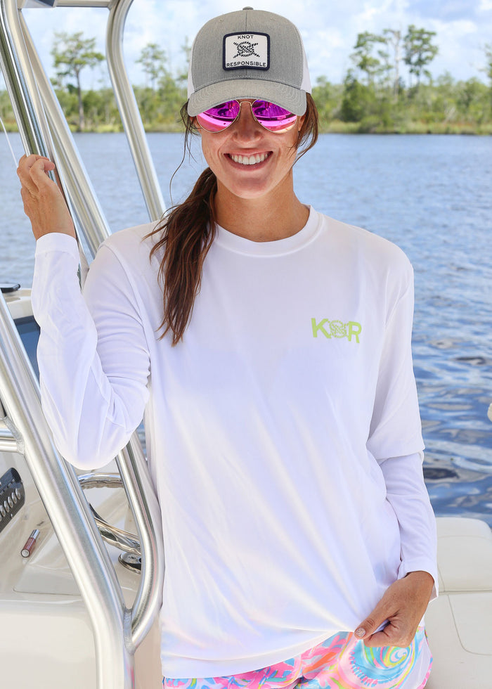 Island Collection Classic Logo Long Sleeve - Lime – Knot Responsible