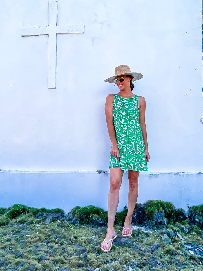 Kimmy V Back Dress Ambergris Palms