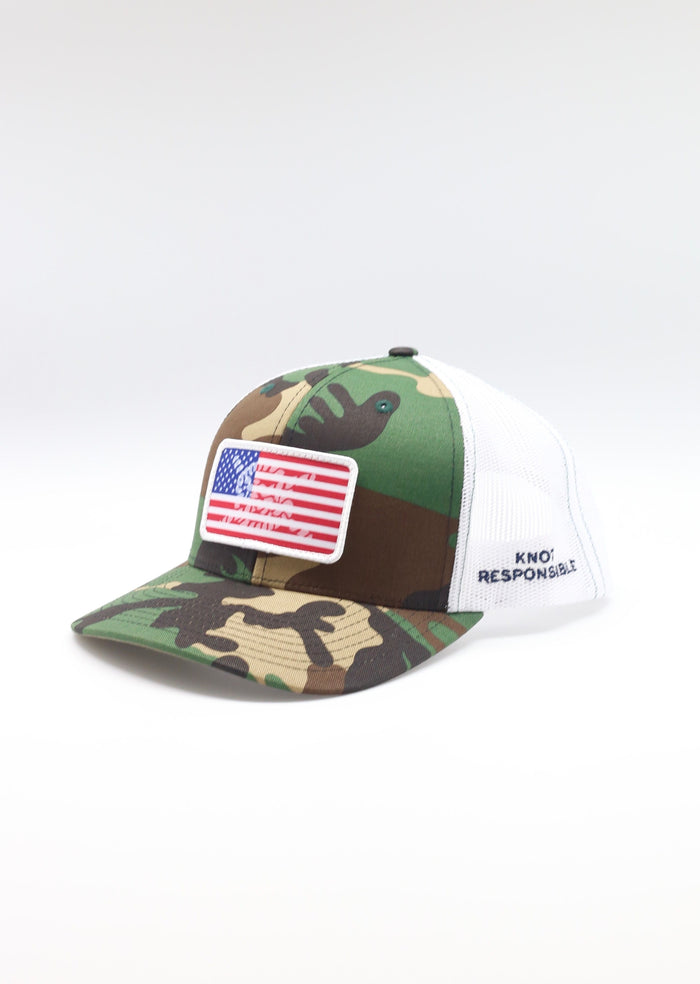 Limited Edition USA Patch Camo Trucker Hat