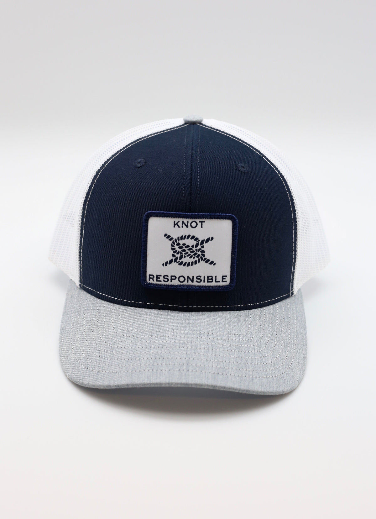 Original Trucker Hat Classic Logo- Navy/White/Grey