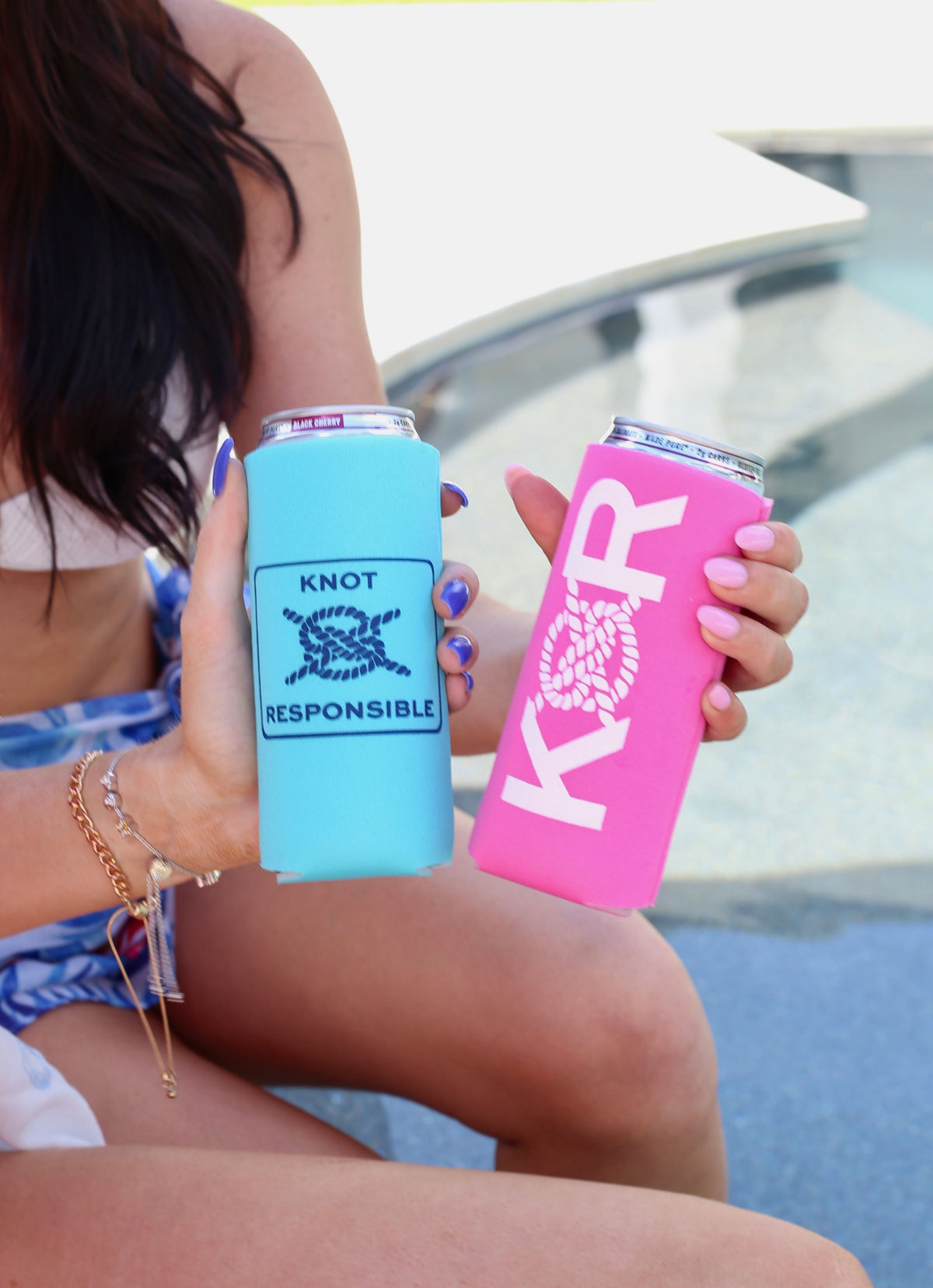 Classic KR Slim Can Koozie- Turquoise