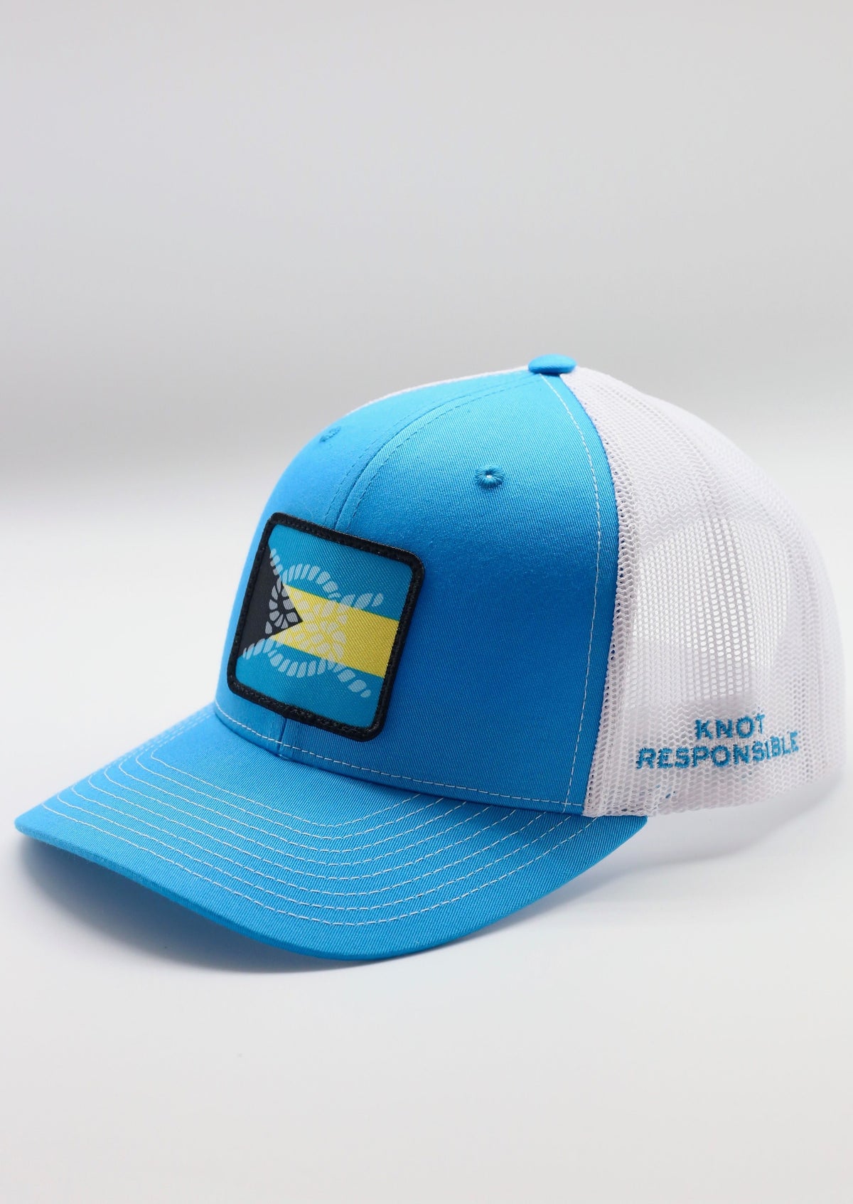 Limited Edition Abaco Strong Original Trucker Hat- Turquoise/ White